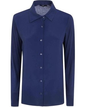 Seventy Jersey Crepe Shirt - Blue