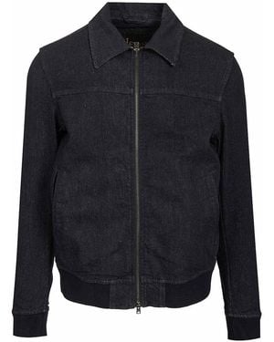 Herno Denim Bomber Jacket - Blue