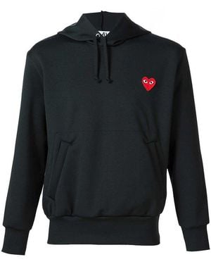 Comme des Garçons Emblem Heart Cotton Hoodie - Grey