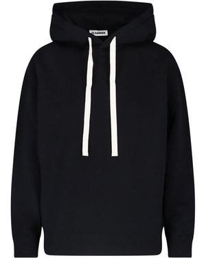 Jil Sander Hooded Sweatshirt - Blue