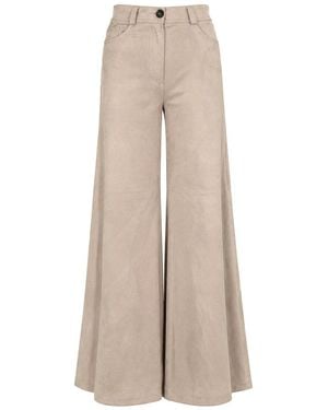 D. EXTERIOR Wide Leg Pants - Natural