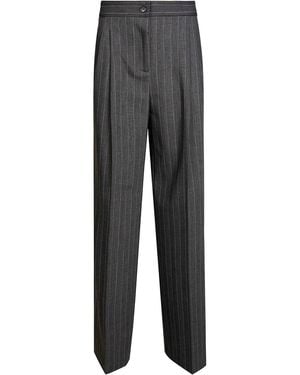 Pinko Plumeria Mixed Pants - Gray