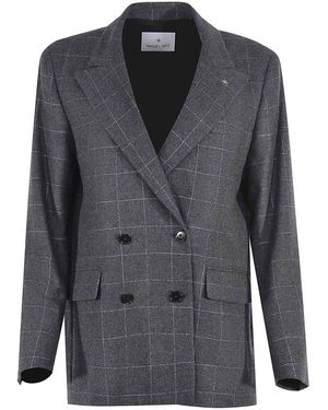 Manuel Ritz Wool Blend Jacket - Grey