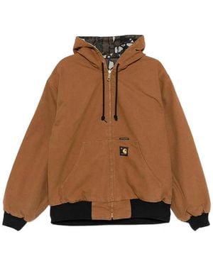 Carhartt Og Active Leather Jacket - Brown