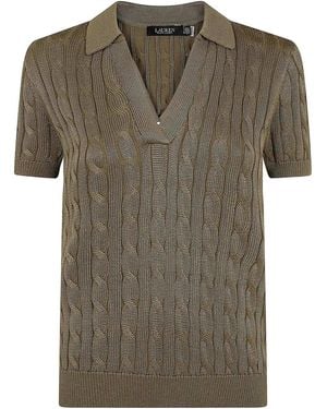 Ralph Lauren Jumper V Neck Pullover - Green