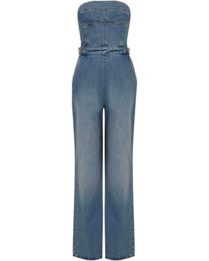 Elisabetta Franchi Bustier Jumpsuit - Blue