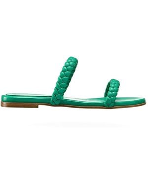 Gianvito Rossi Leather Mules - Green