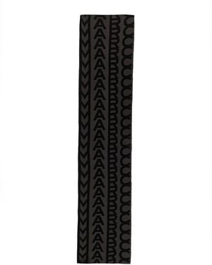 Marc Jacobs The Monogram Knit Scarf - Black