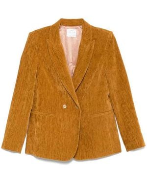 forte_forte Double Velvet Doublebreasted Jacket Clothing - Orange