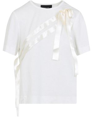 Simone Rocha Bow Sash Easy T-Shirt - White