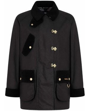 Barbour Felton Waxed Jacket - Black