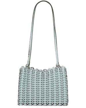 Rabanne Rafia Tote Bag - Blue