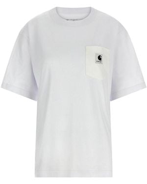 Sacai T-Shirt Capsule X Carhartt Wip - White