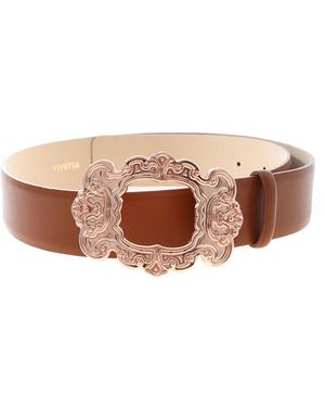 Vivetta Belt With Baroque Effect Buckle - Pink
