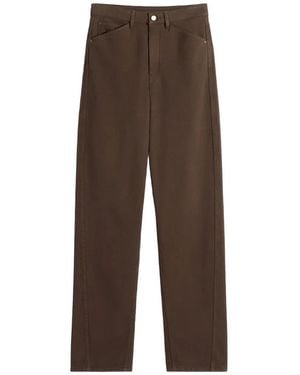Lemaire Five Pockets Twisted Pants - Brown