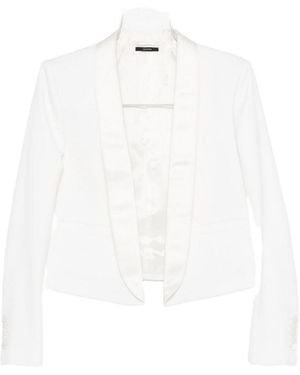 Tom Ford Wool Tuxedo Jacket - White