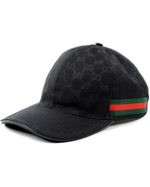 Gucci Gg Supreme Baseball Hat - Black