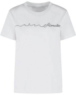 Moncler Short Sleeve T-Shirt - White