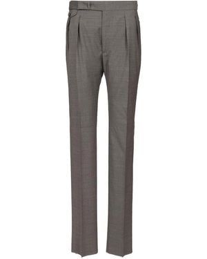 Tagliatore Prince Of Wales Trousers - Grey