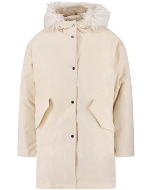 Jil Sander Faux Fur Parka - Natural