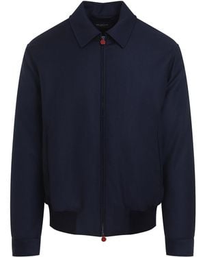 Kiton Bomber Jacket - Blue