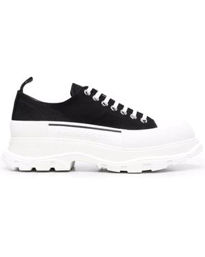 McQueen Tread Slick Low Top Trainers - White