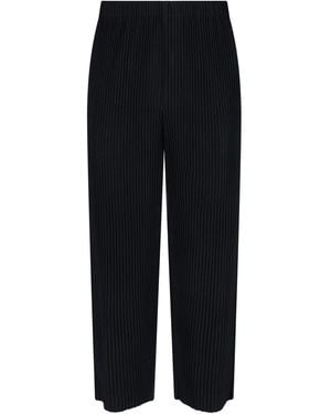 Homme Plissé Issey Miyake Pleated Trousers - Black