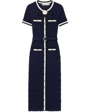 Self-Portrait Mini Dress - Blue
