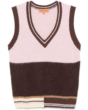 Stine Goya Color Block Vest - Brown