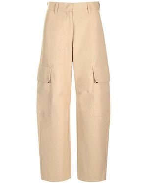 Palm Angels Carrot Cargo Trousers - Natural