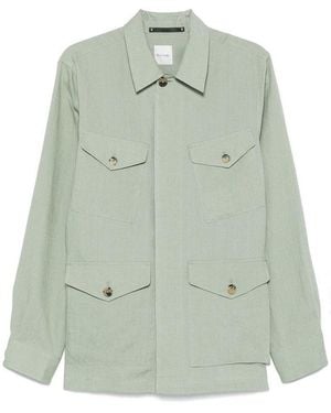 Paul Smith Linen Shirt Jacket - Green