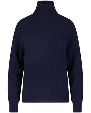 Ma'ry'ya Cashmere And Virgin Wool Jumper - Blue