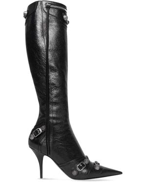 Balenciaga Le Cagole Leather Boots - Black