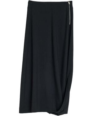 Lemaire Twisted Hem Skirt - Black