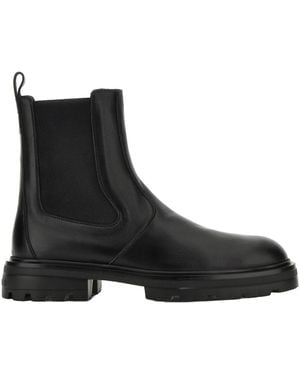Hogan Contemporary Calfskin Ankle Boots - Black