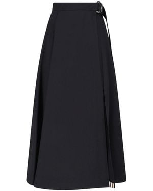 Burberry Wool Maxi Skirt - Blue