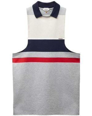 Versace Striped Mini Dress - Gray