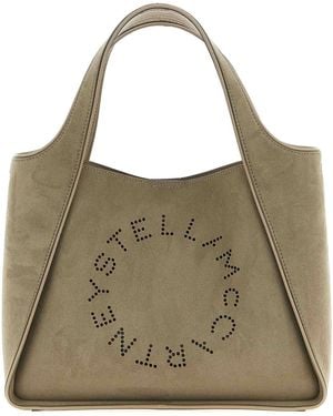 Stella McCartney Stella Logo Crossbody Bag - Natural