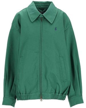 Polo Ralph Lauren Oversized Cotton Windbreaker - Green