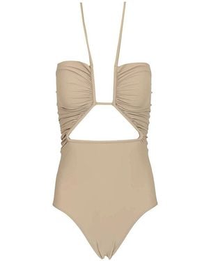 Rick Owens Prong Cutout Swimsuit - White
