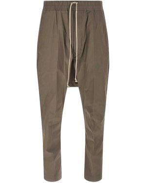 Rick Owens Drawstring Long Trousers - Natural