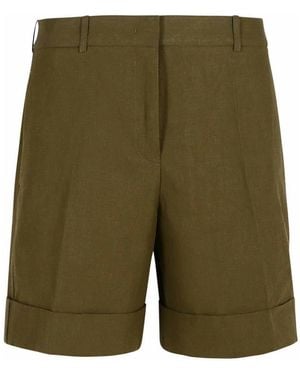 Jil Sander Linen Shorts - Green