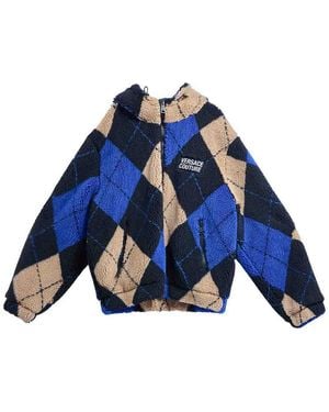 Versace Jeans Couture Argyle Teddy Jacket - Blue