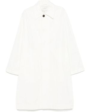 Studio Nicholson Nylon And Cotton Blend Coat - White