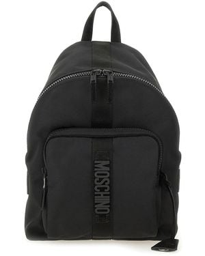Moschino Backpack With Logo - Black