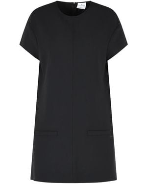 Courreges Heritage Wool Blend Dress - Black
