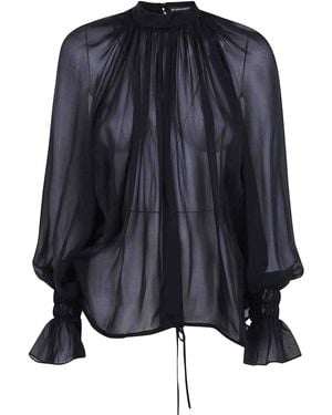 Ann Demeulemeester Celin Balloon Top With Drawstrings - Blue