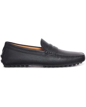 Tod's City Gommino Leather Moccasin - Gray