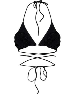 Magda Butrym Triangle Bralette Top - Black