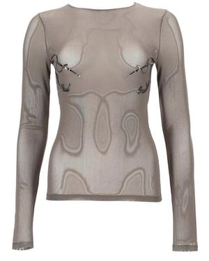 Jean Paul Gaultier Top Needles - Gray